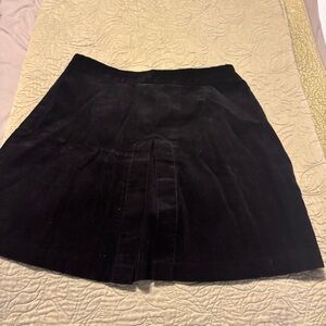 Zara Black Mini Skater Skirt Pleated Cocktail